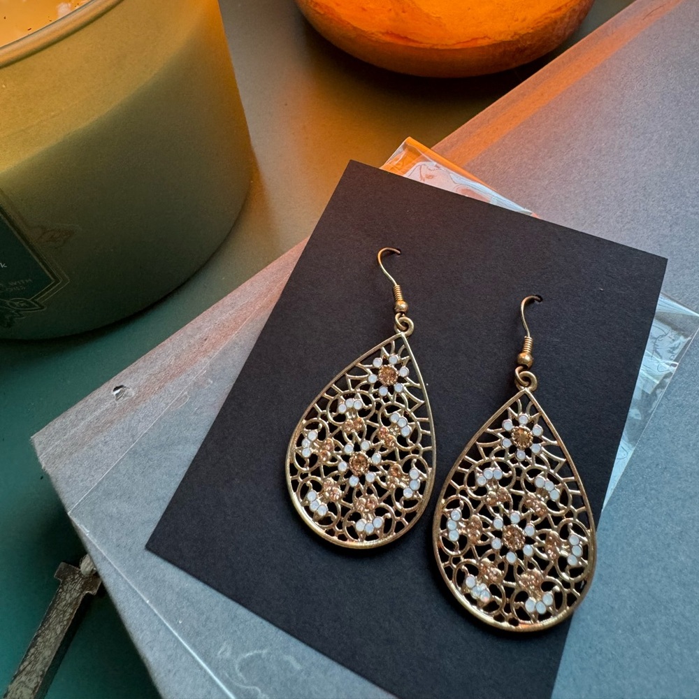 Floral earrings
